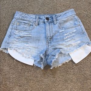 Distressed cut off shorts